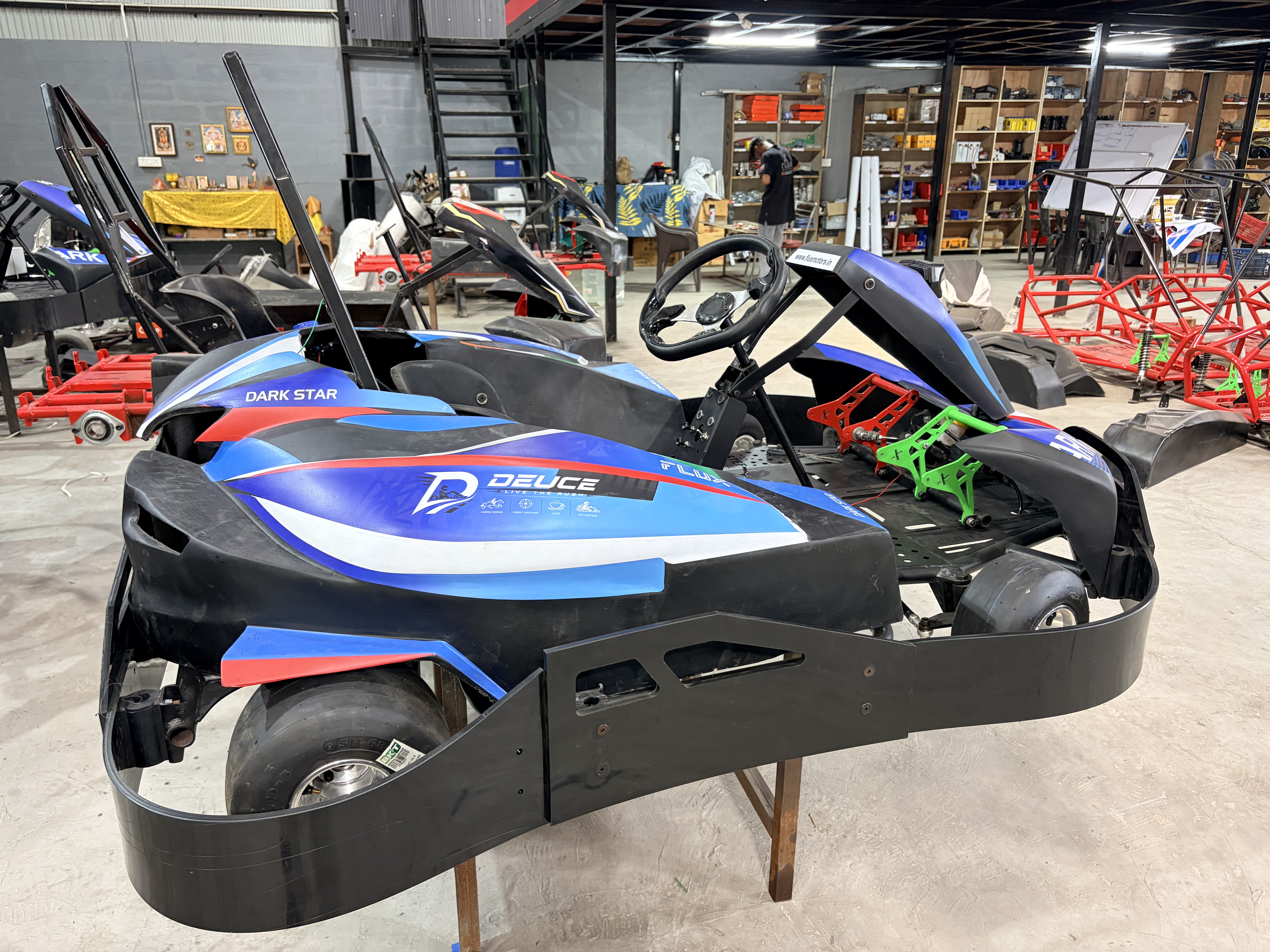 How much time an electric gokart can run continuosly?
